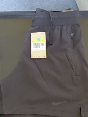 Nike Mens Black Athletic Shorts with Reflective Swoosh